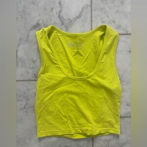 ZYIA Women's Stronger Yellow Crop Top